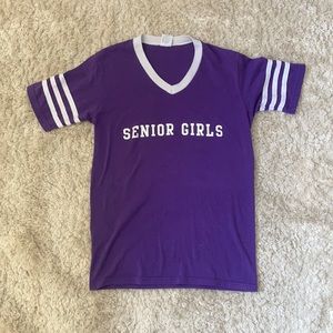 Vintage Style Highschool Senior Jersey Tee